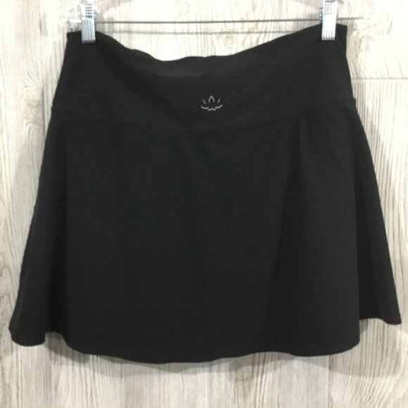 Beyond Yoga Spacedye Tie Breaker Circle Skirt Hidden Short Darkest Night USA XL - Picture 2 of 8